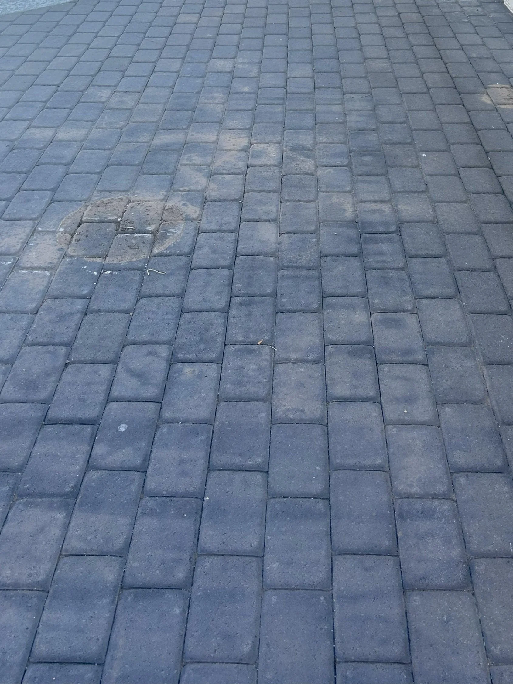 Clean pavers after pressure washing